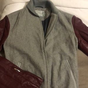 Never worn WESC grey and maroon sports jacket
